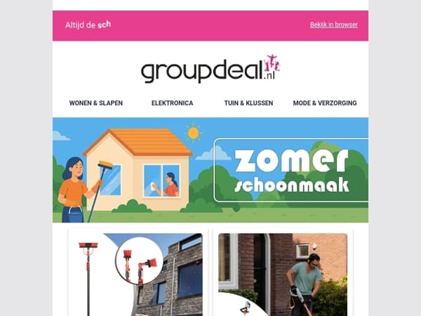 Zomer schoonmaakdeals! 🧼🧽☀️