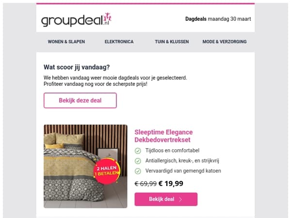 Klaar om te besparen? Bekijk snel de dagdeals