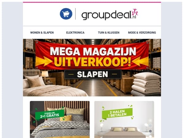 💤 Slaapoutlet uitverkoop! Shop slaapfavorieten voor minder