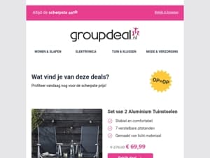 Bekijk de beste deals van de dag