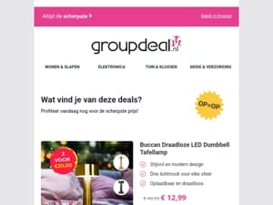 Ontdek de beste deals van vandaag!
