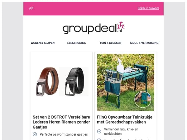 Bekijk de beste deals van deze week!