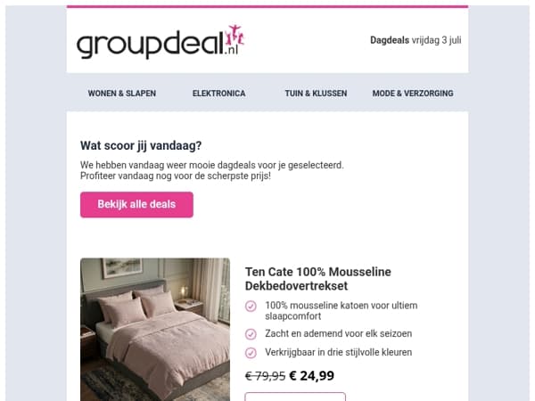 Ontdek de beste deals van vandaag!
