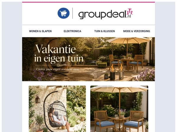 Maak van je tuin jouw favoriete vakantiebestemming