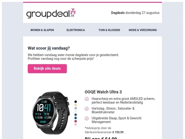 Ontdek de OOQE Watch Ultra 3 van vandaag! ⌚