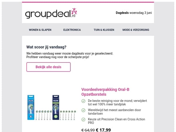 Iedere dag de beste aanbiedingen voor jou