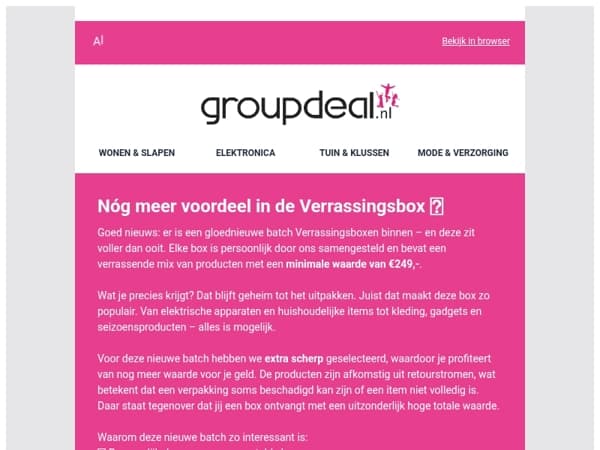 Hij is binnen: de gloednieuwe verrassingsbox… wat zit erin? 👀