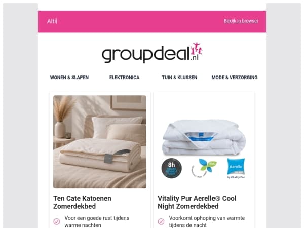 Slaap koel tijdens warme zomernachten 🌙