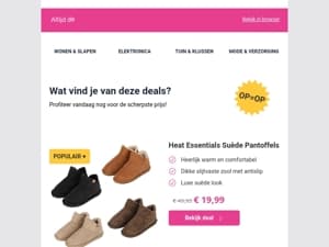 Ontdek de beste deals van vandaag!