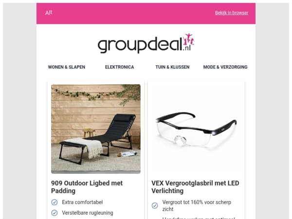 Bekijk de beste deals van deze week!