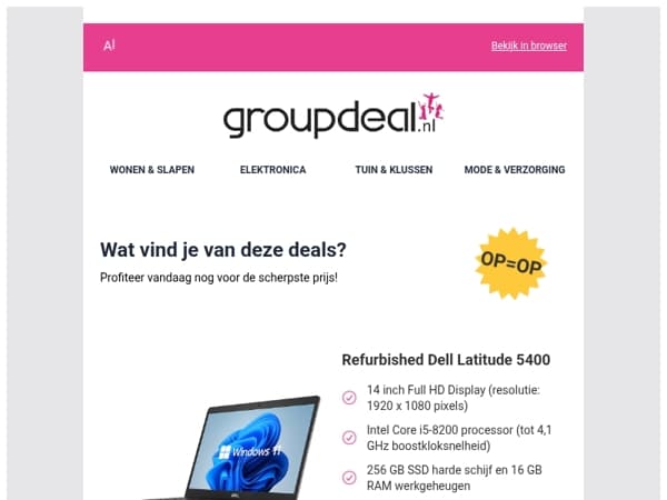 Pak deze deals voordat ze verdwijnen!
