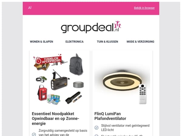 Bekijk de beste deals van deze week!