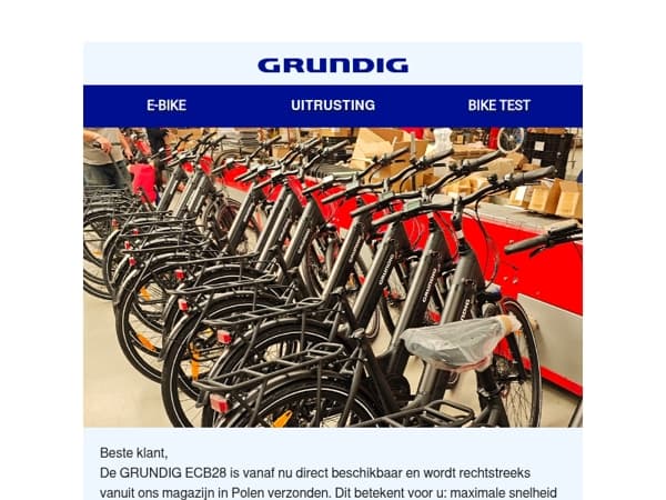 Geniet direct van de lente: De ECB28 is nu uit VOORRAAD leverbaar! 🚲✨