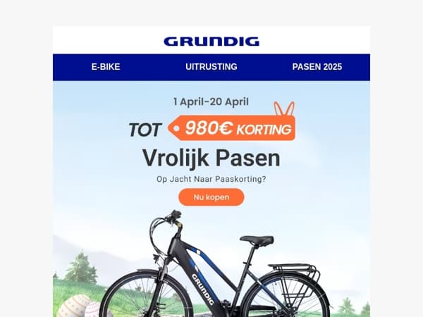 🚵Fiets de lente in! 🎊Geniet van tot €980 korting!
