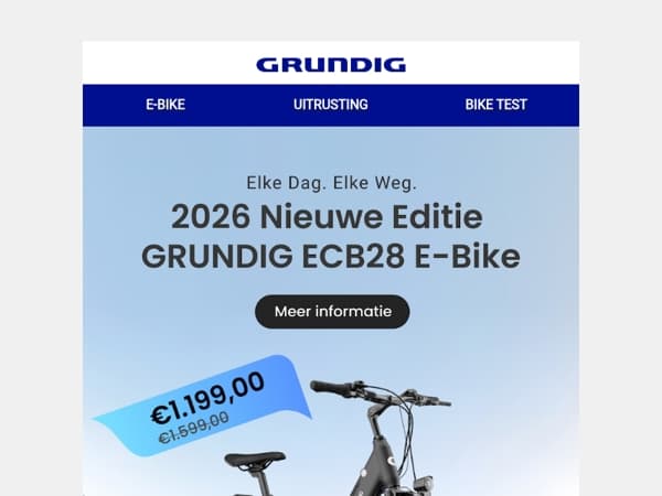 Pre-order nu: De nieuwe GRUNDIG ECB28 is er! ⚡