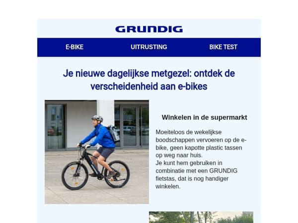 Je nieuwe dagelijkse metgezel: ontdek de verscheidenheid aan e-bikes