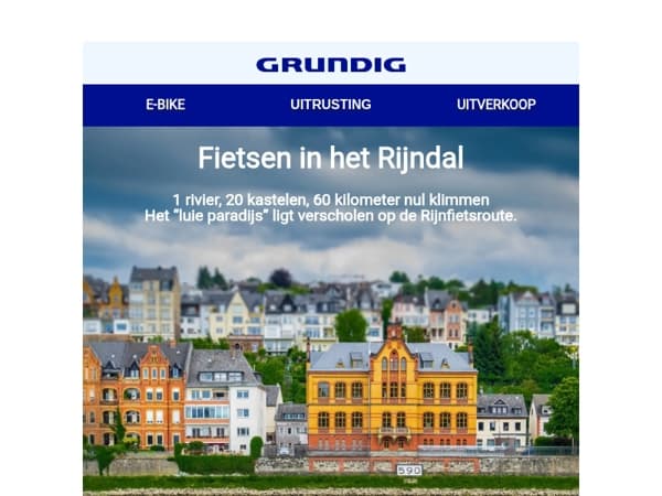 🚵Suggesties voor fietsroutes: Het “luie paradijs” ligt verscholen op de Rijnfietsroute.