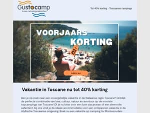 Boek nu en ontvang tot 40% korting