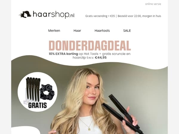 Hot Tools lovers opgelet: 10% korting + gratis cadeau