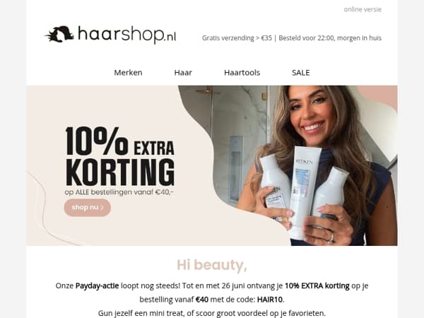 👋 Vergeet je korting niet: HAIR10 is nog steeds geldig