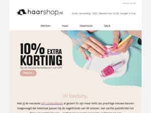 Let the Spring begin: 10% EXTRA korting op OPI  🌸