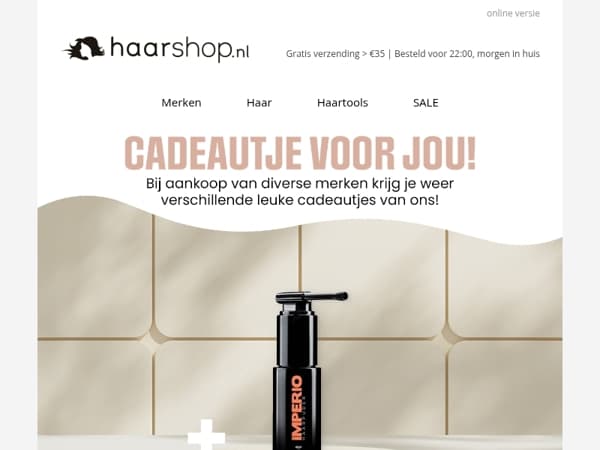 Kies je GRATIS cadeau deze maand,  beauty 🎁