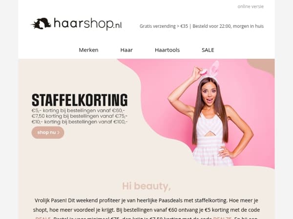 PAASDEAL: tot wel €10 korting op je bestelling! 🌸