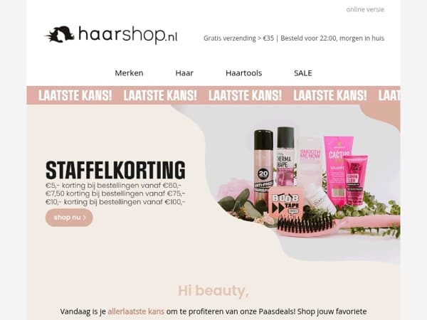 💛 LAATSTE KANS: profiteer van onze Paasdeal