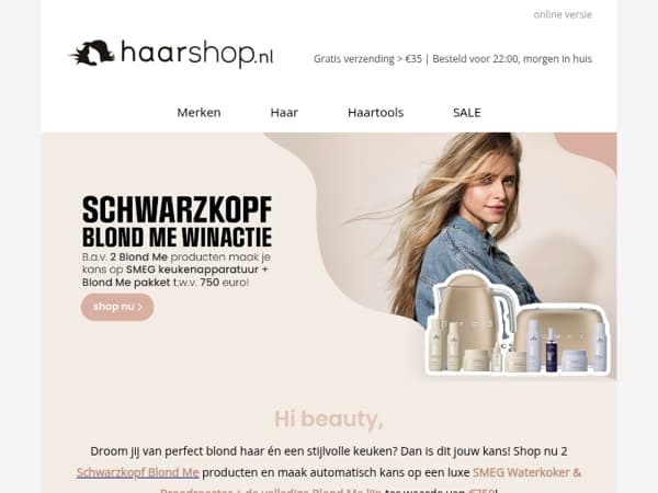 Shop Schwarzkopf: maak kans op SMEG keukenapparatuur  😍