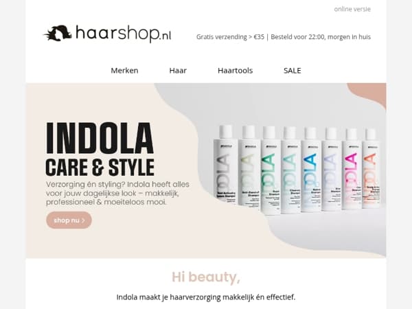 Verzorging én styling? Indola regelt het voor je  💪