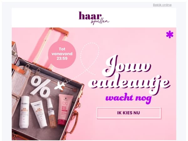 Laatste kans 🎁 Kies jouw GRATIS cadeau!