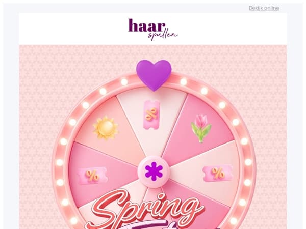 Draai aan het rad en ontvang een leuke verrassing 🎁