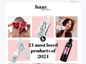 Ontdek de TOP 24 bestsellers uit 2024 💗