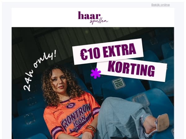🔥 Alleen vandaag: €10 extra korting