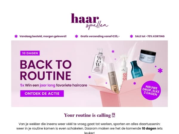 5x een jaar gratis haircare winnen 👀