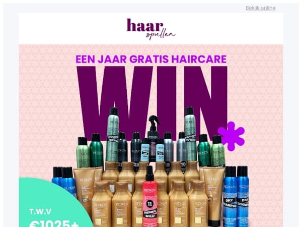 Win een jaar lang GRATIS haircare van Redken 😲💗