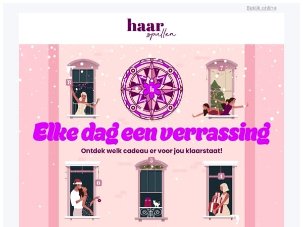 Jouw eerste cadeautje staat klaar 🎄