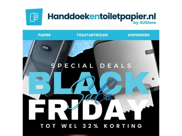 🔥Tijd voor Black Friday deals op dispensers en meer!