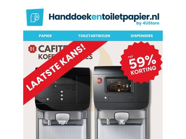 ⏰ Laatste kans: Cafitesse koffiemachine korting loopt bijna af!