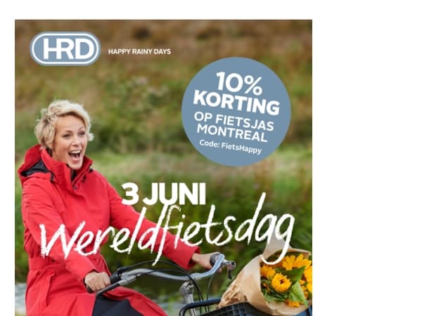 WERELDFIETSDAG KORTING @ HappyRainyDays