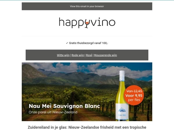 Nau Mai Sauvignon Blanc. Nu voor €9,95!