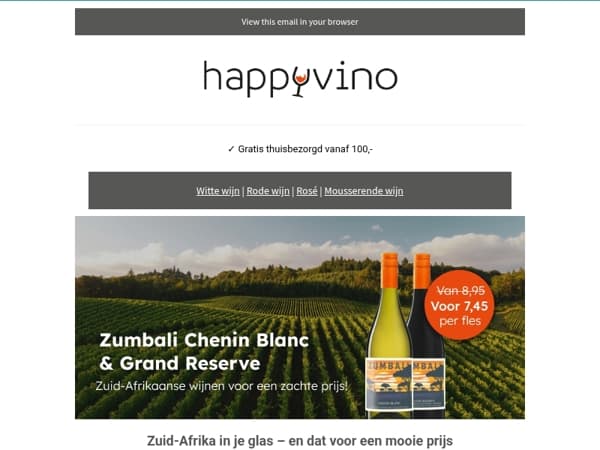 Zumbali wijnen nu voor €7,45 – Zuid-Afrikaanse smaak voor een Happy prijs