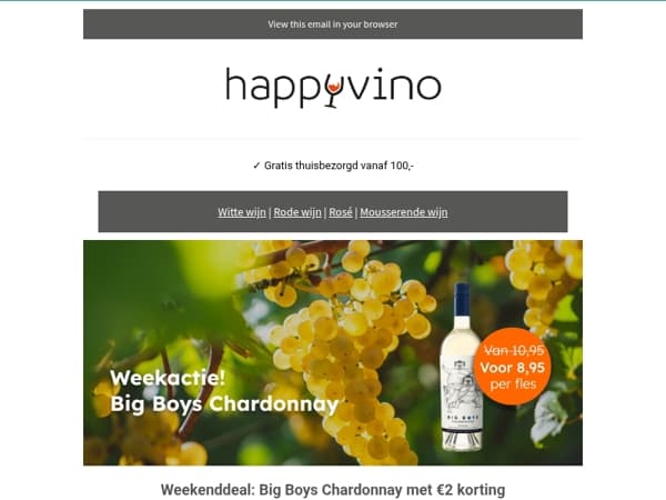 Alleen dit weekend: Big Boys Chardonnay nu €8,95!