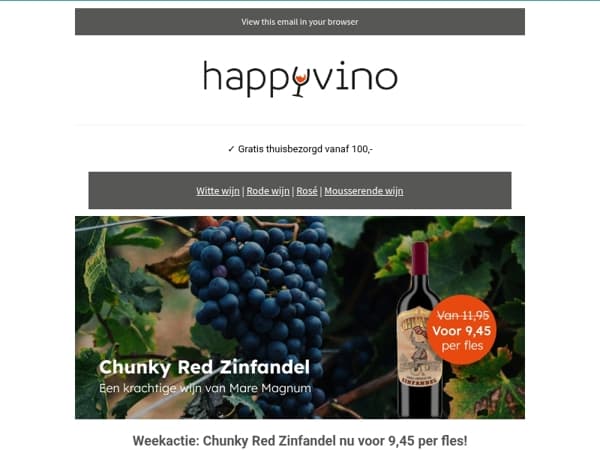 Chunky Red Zinfandel – dit weekend voor €9,45!
