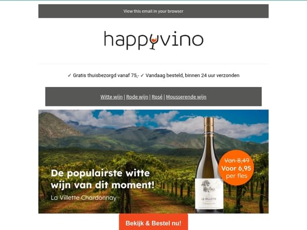 AANBIEDING: La Villette Chardonnay 🥂