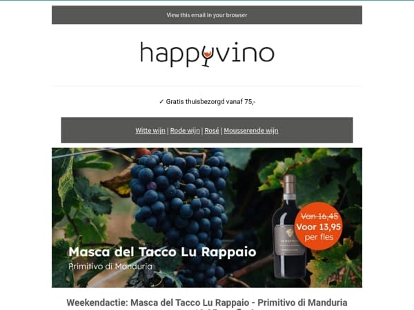 ⚡Masca del Tacco Lu Rappaio Primitivo di Manduria actie!