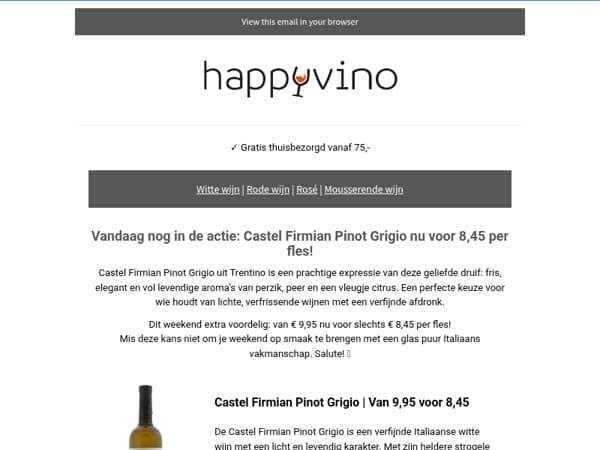 ⚡Castel Firmian Pinot Grigio actie!