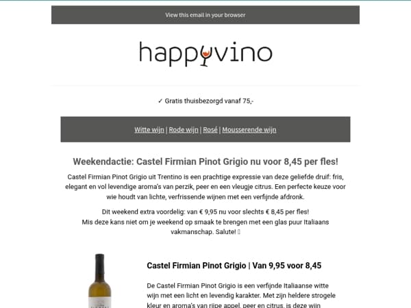 ⚡Castel Firmian Pinot Grigio actie!