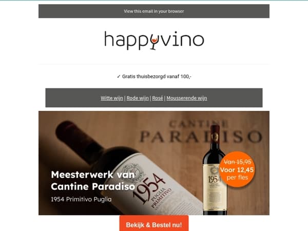 Laatste kans: Cantine Paradiso Primitivo nu voor €12,45!