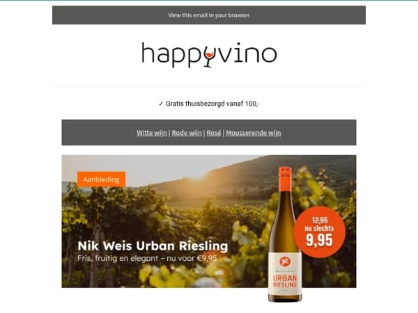 Nik Weis Urban Riesling nu voor €9,95